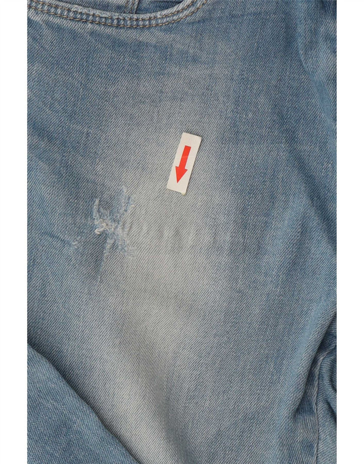 Zara Womens Distressed Slim Jeans EU 38 Small W28 L32 Blue