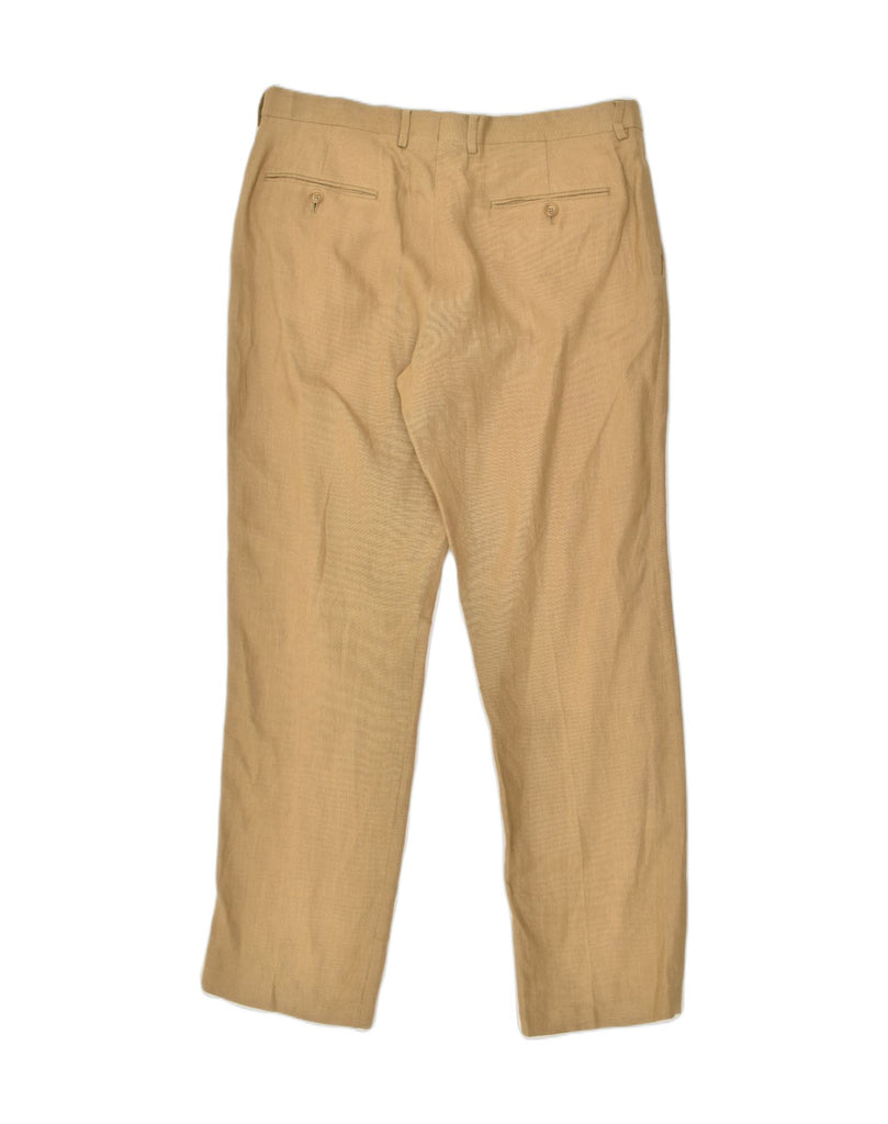 J. CREW Mens Straight Chino Trousers W34 L32  Beige Cotton | Vintage J. Crew | Thrift | Second-Hand J. Crew | Used Clothing | Messina Hembry 