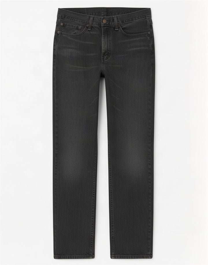 Levi's Mens Straight Jeans W34 L34 Black Cotton