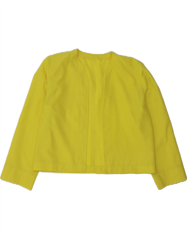 VINTAGE Womens Bolero Jacket UK 14 Large Yellow Vintage Vintage and Second-Hand Vintage from Messina Hembry 
