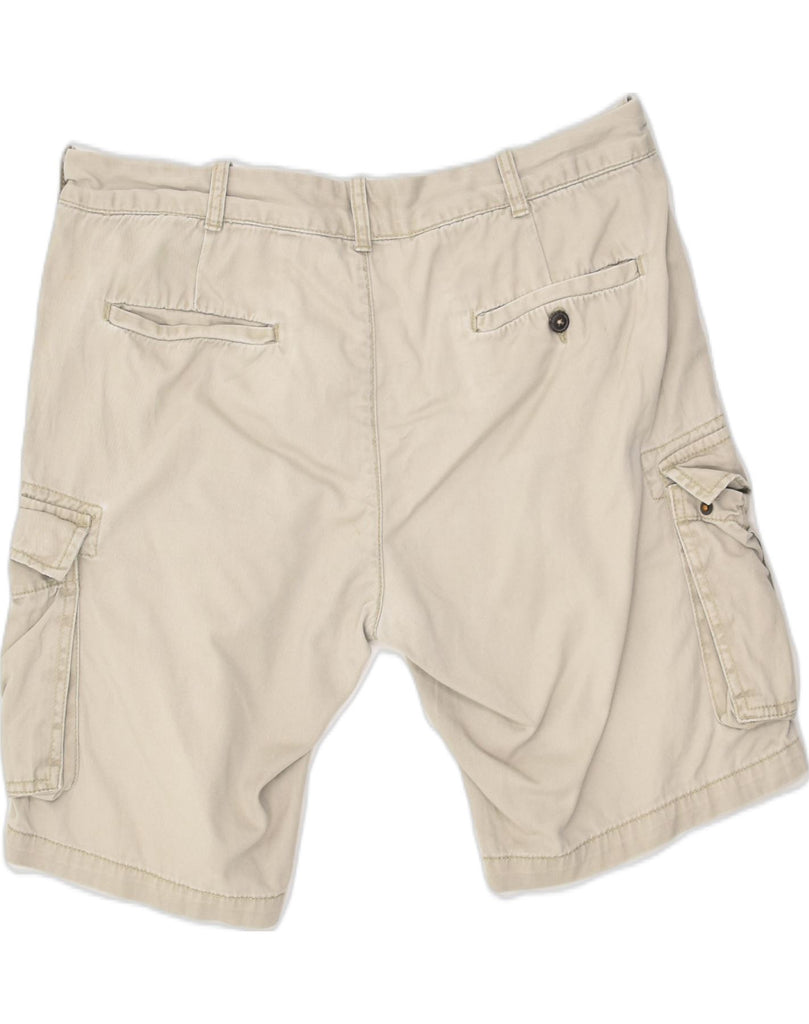 OVS Mens Cargo Shorts IT 50 Large W36 Beige Cotton | Vintage OVS | Thrift | Second-Hand OVS | Used Clothing | Messina Hembry 