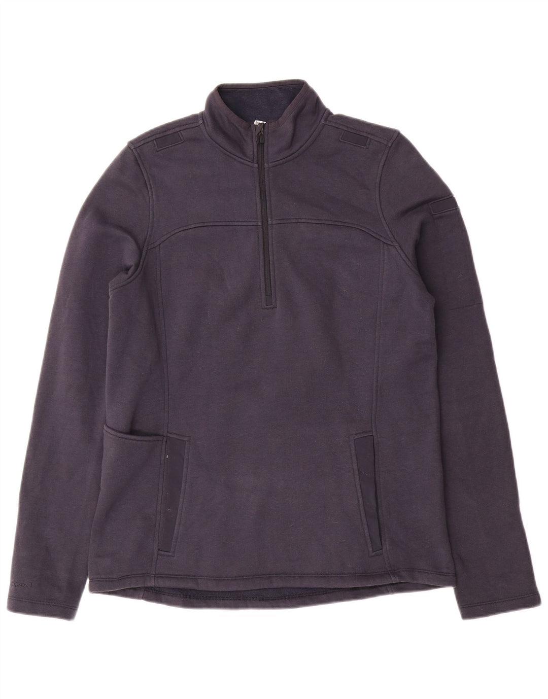 UNDER ARMOUR Mens Cold Gear Zip Neck Sweatshirt Jumper Medium Navy Blue