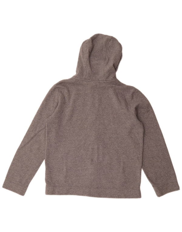 Nike Boys Zip Hoodie Sweater 13-14 Years XL Grey Cotton