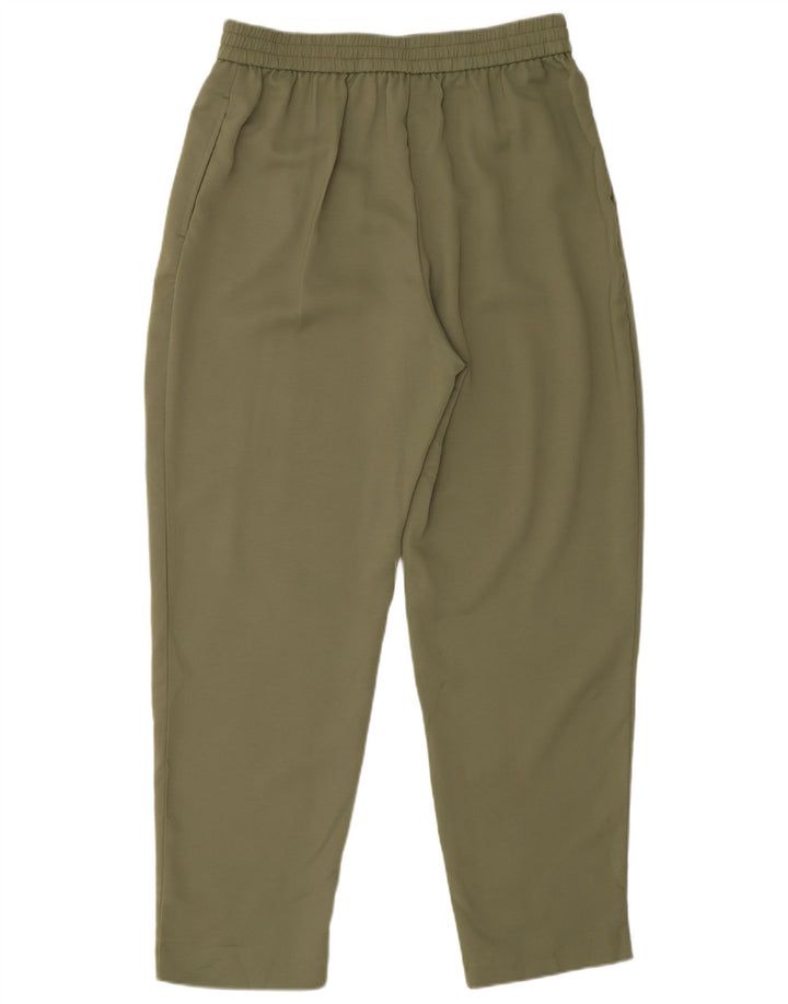 Zara Womens Tracksuit Trousers UK 8 Small Khaki Polyester