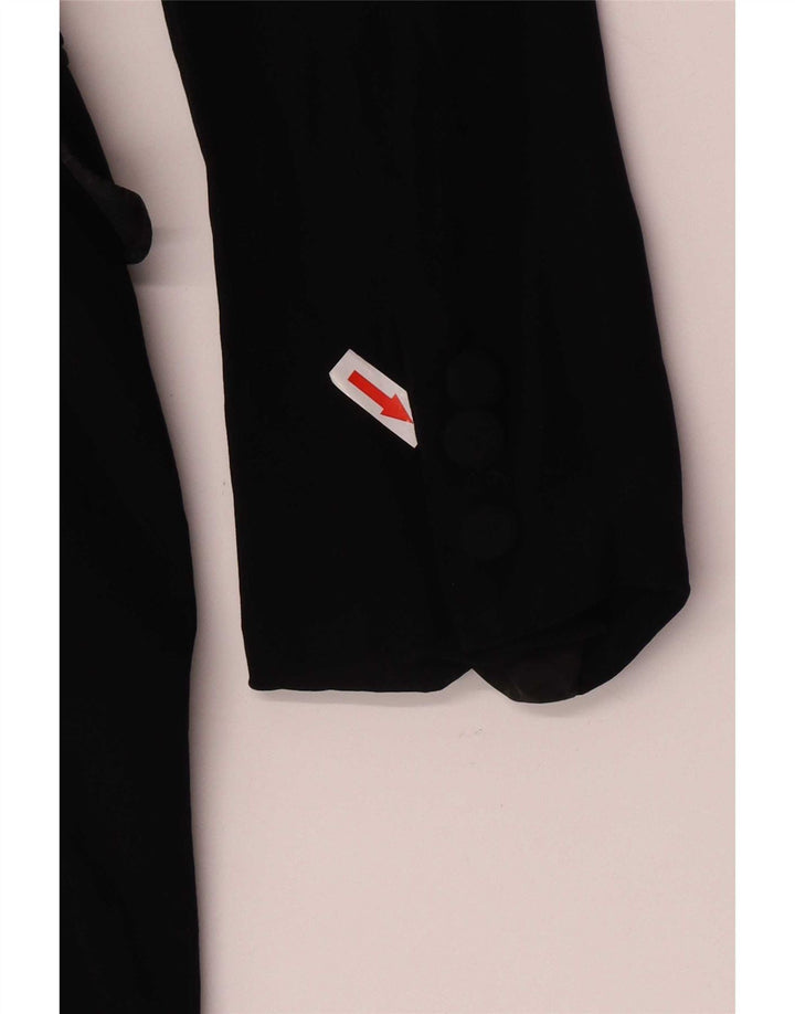 Ralph Lauren Womens Overcoat US 8 Medium Black Viscose