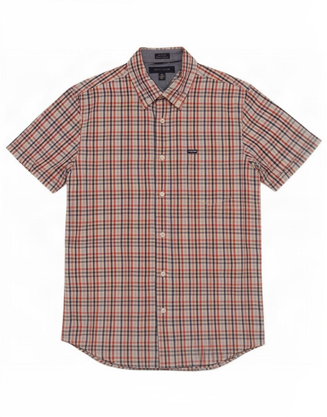 Tommy Hilfiger Mens Short Sleeve Shirt Medium Multicoloured Gingham