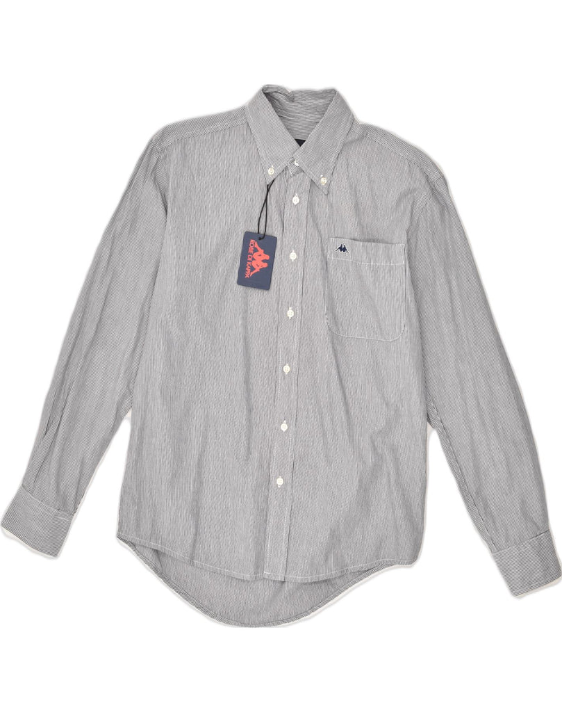 KAPPA Mens Shirt XS Grey Pinstripe Cotton | Vintage Kappa | Thrift | Second-Hand Kappa | Used Clothing | Messina Hembry 