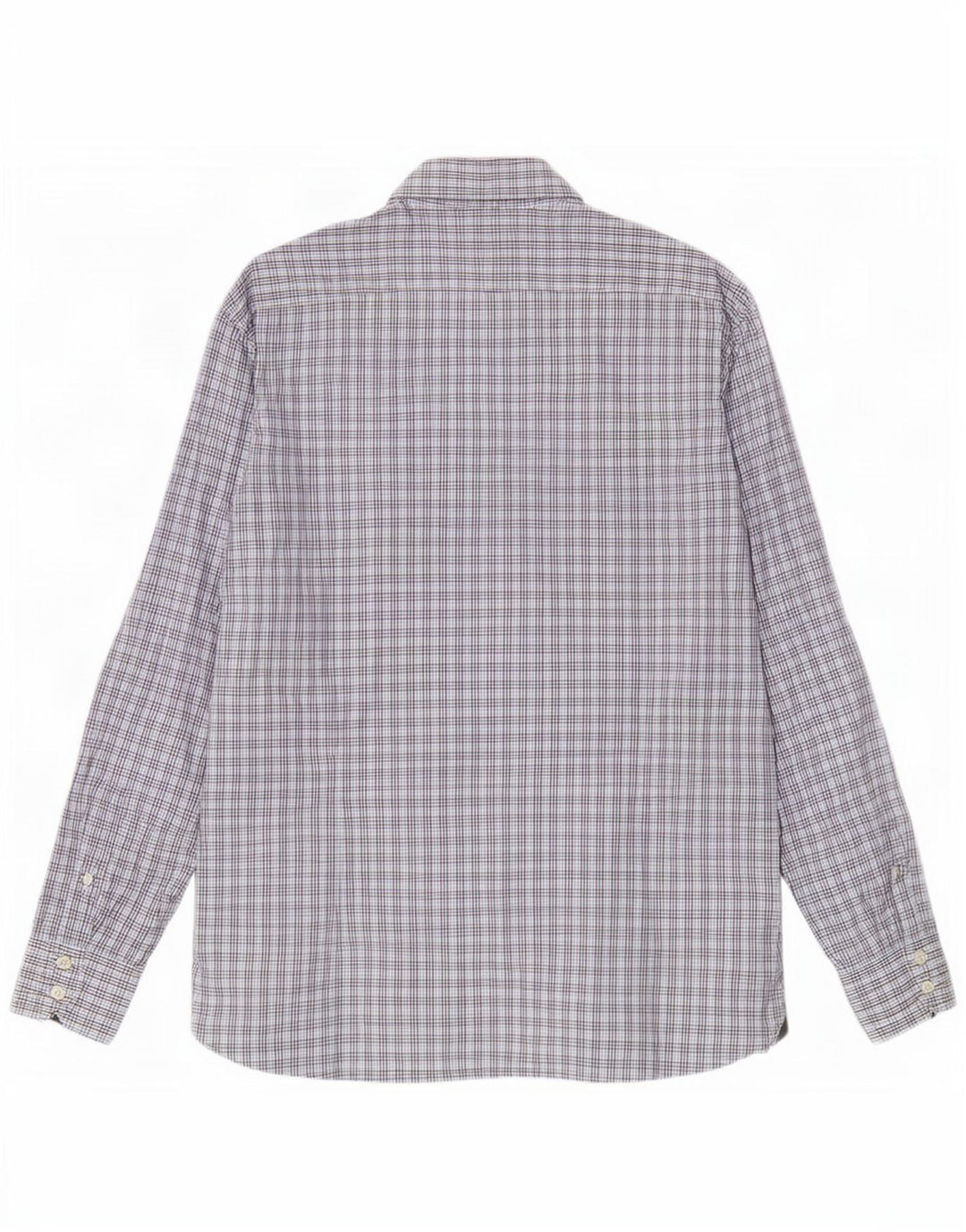 Hackett Mens Slim Fit Shirt XL Grey Check Cotton