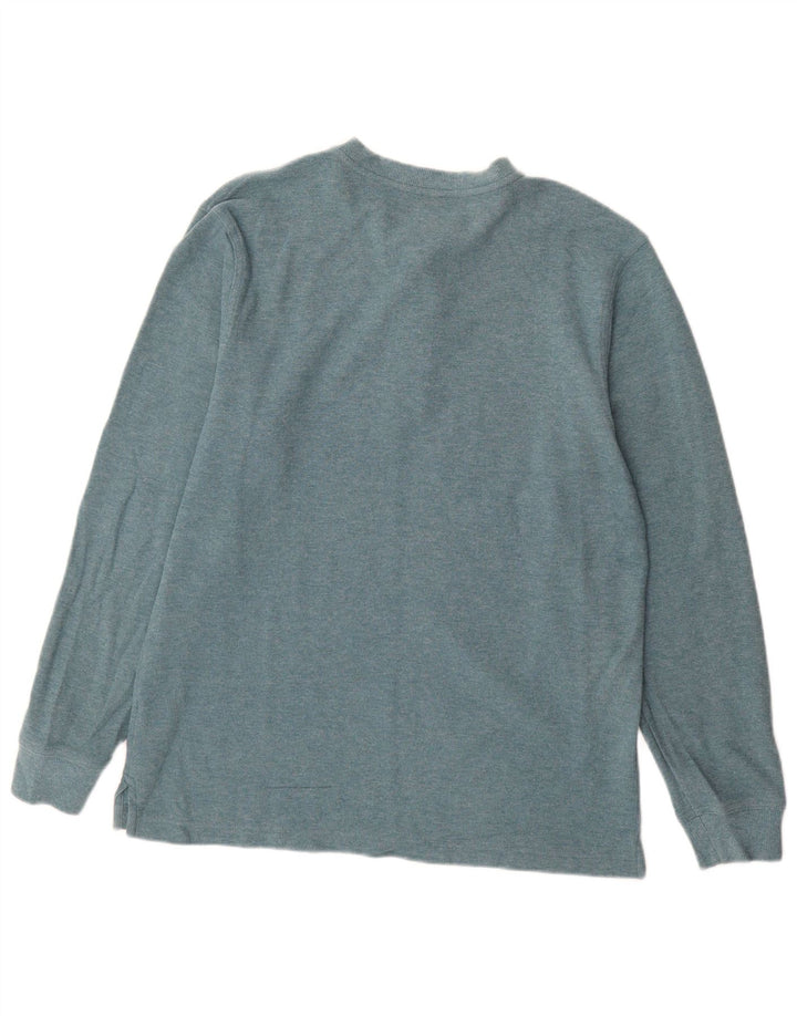 L.L.BEAN Mens Traditional Fit Top Long Sleeve Small Blue Cotton