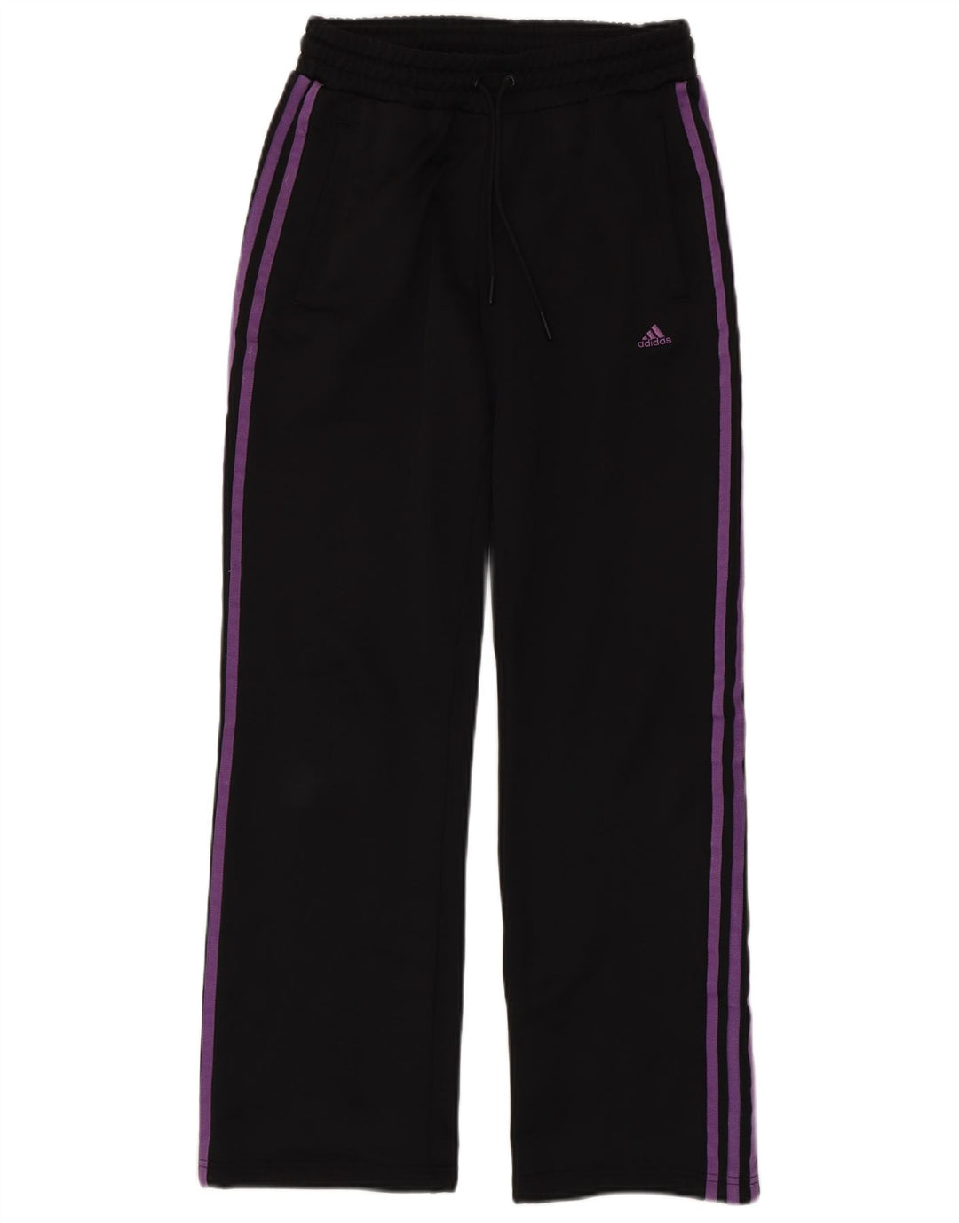 Adidas Womens Tracksuit Trousers UK 10 Small Black Polyester
