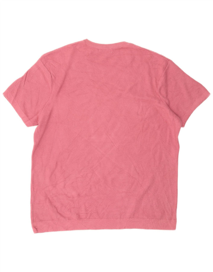 Zara Mens T-Shirt Top XL Pink
