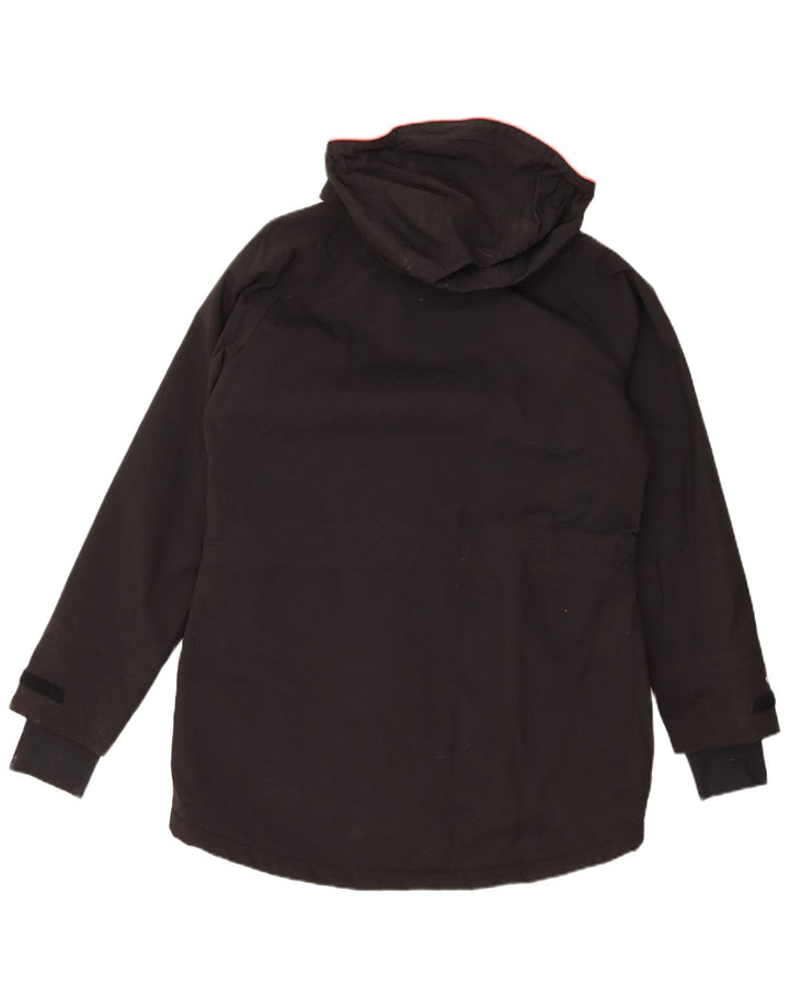 Musto Womens Hooded Parka Jacket UK 12 Medium Black Polyamide