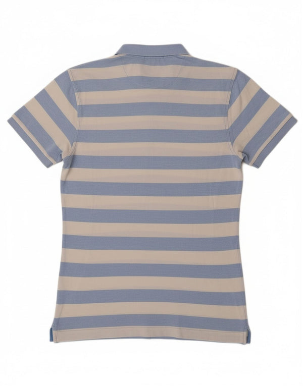 Gant Mens Polo Shirt Medium Blue Striped