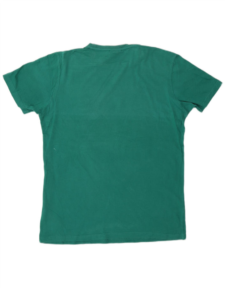 Ellesse Mens Graphic T-Shirt Top Medium Green Cotton
