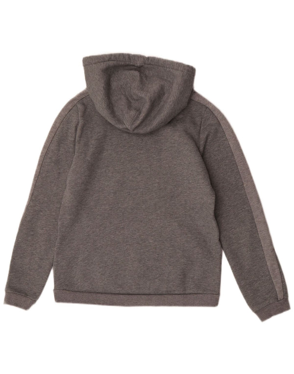 Puma Womens Hoodie Jumper UK 10 Small Grey Colourblock Sports