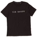 Ted Baker Mens Graphic T-Shirt Top Size 3 Medium Black Cotton