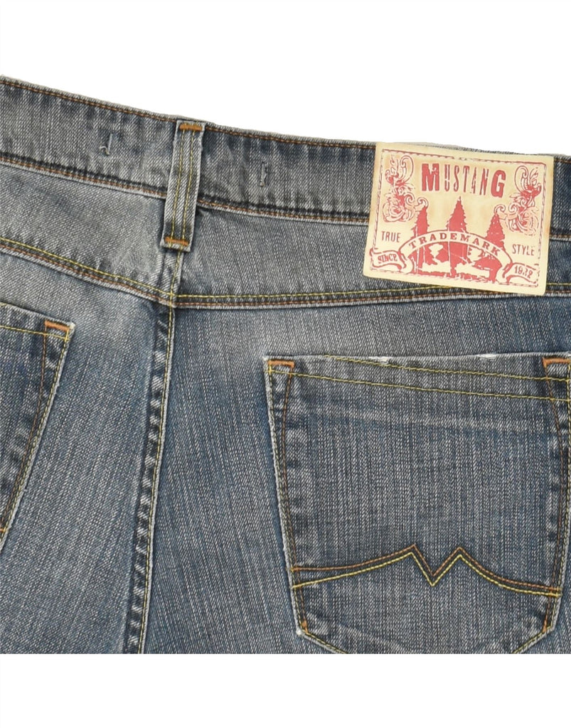 MUSTANG Mens Straight Jeans W34 L32 Blue Cotton | Vintage Mustang | Thrift | Second-Hand Mustang | Used Clothing | Messina Hembry 