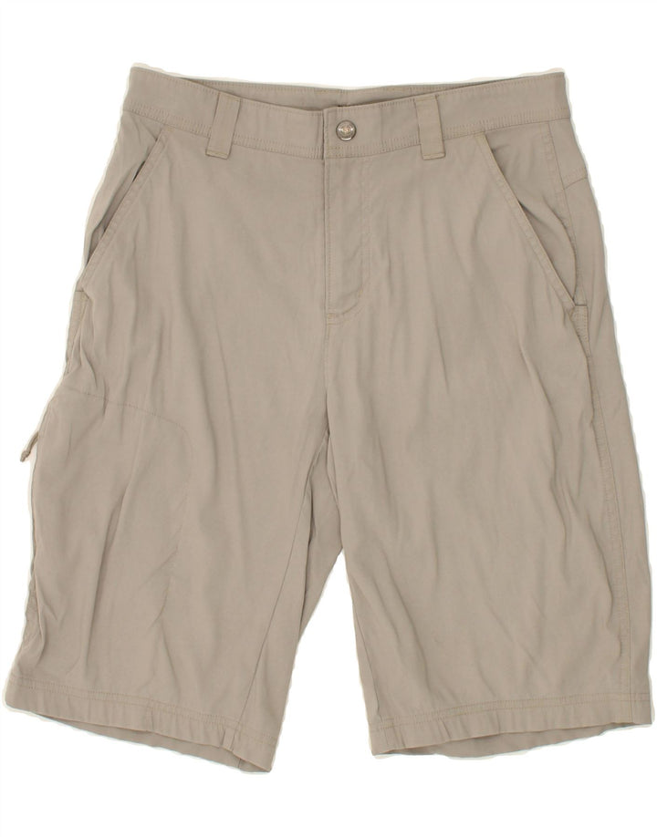 COLUMBIA Womens Omni-Shield Chino Shorts W30 Medium Grey Nylon Vintage Columbia and Second-Hand Columbia from Messina Hembry 