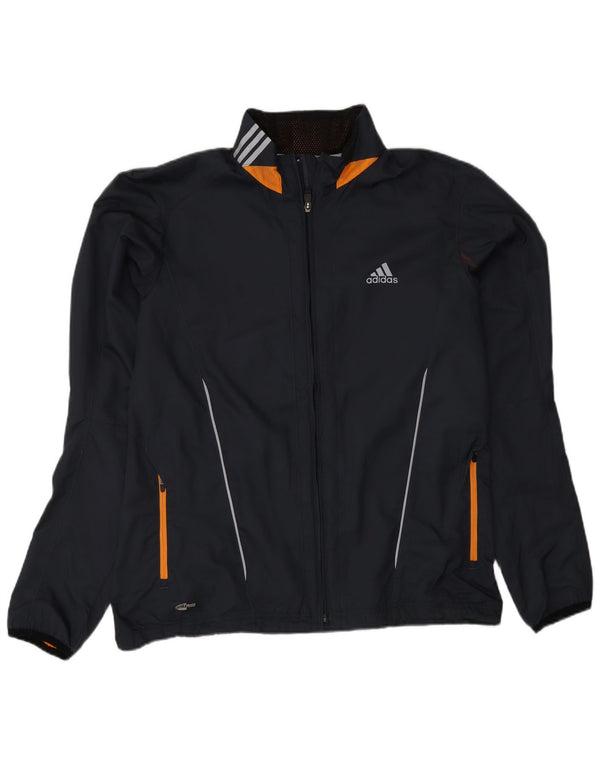 Adidas Mens Clima Proof Tracksuit Top Jacket Medium Grey Colourblock