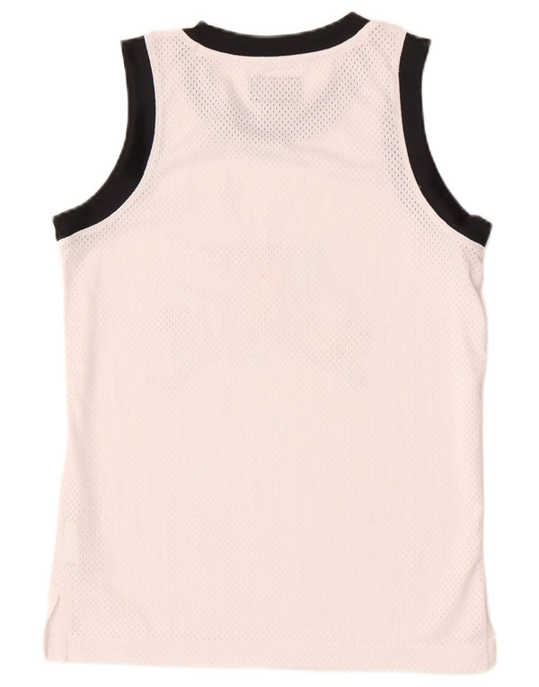 JORDAN Boys Graphic Vest Top 10-11 Years Medium  White Colourblock
