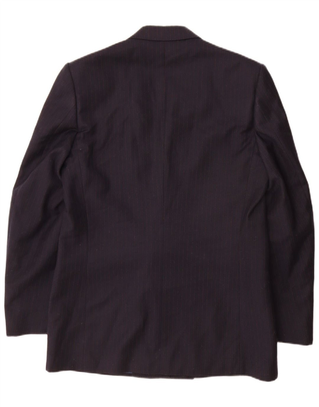 Vesmoda Mens Double Breasted Blazer Jacket UK 38 Medium Navy Blue Pinstripe