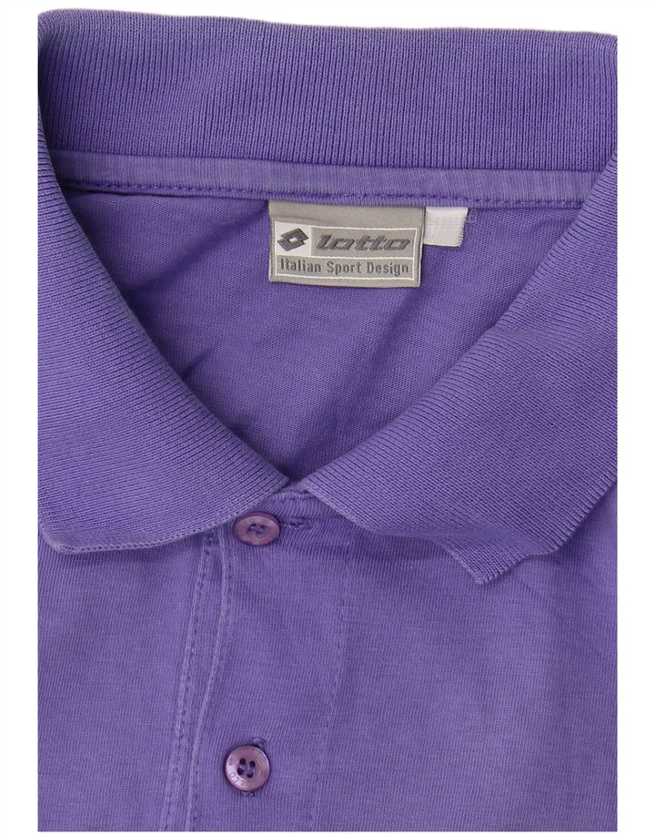 LOTTO Mens Polo Shirt Large Purple
