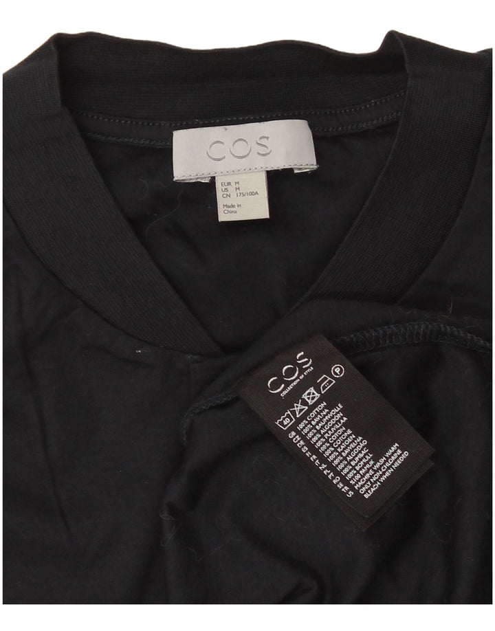 Cos Mens T-Shirt Top Medium Navy Blue Cotton