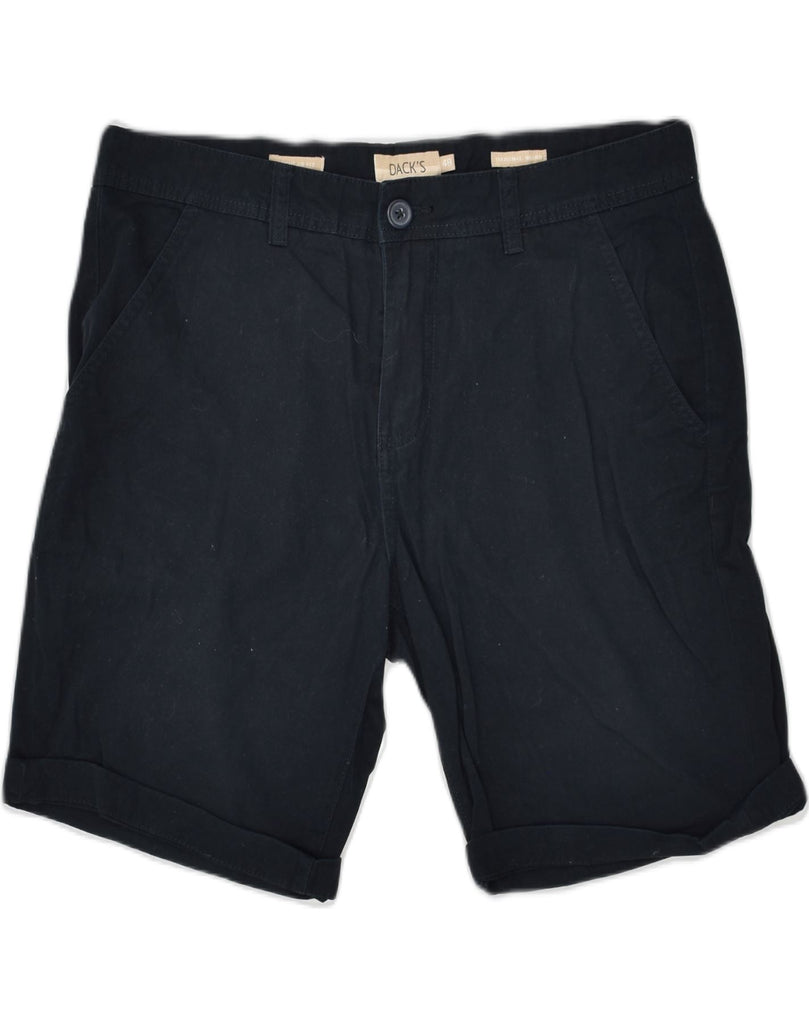 DACK'S Mens Regular Fit Chino Shorts IT 48 Medium W34  Navy Blue Cotton | Vintage Dack's | Thrift | Second-Hand Dack's | Used Clothing | Messina Hembry 