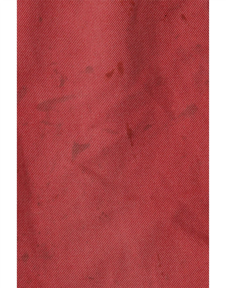 Marks & Spencer Mens Blue Harbour Cropped Jeans W38 L24 Red Cotton