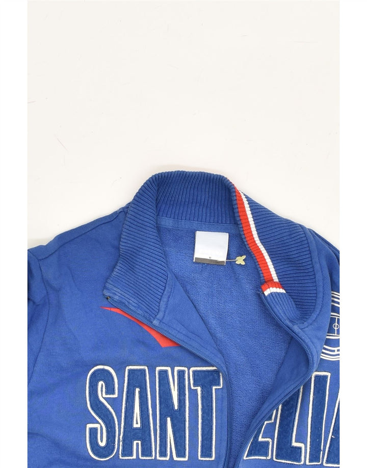 DIADORA Boys Graphic Tracksuit Top Jacket 11-12 Years XL Blue Cotton | Vintage Diadora | Thrift | Second-Hand Diadora | Used Clothing | Messina Hembry 
