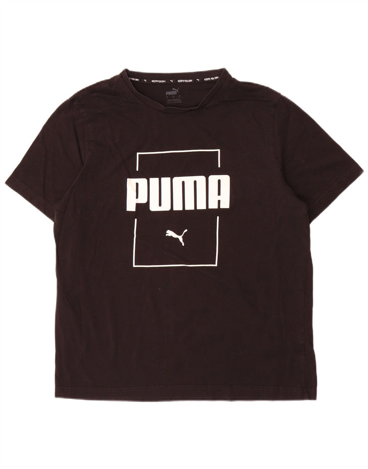 Puma Mens Graphic T-Shirt Top Large Black