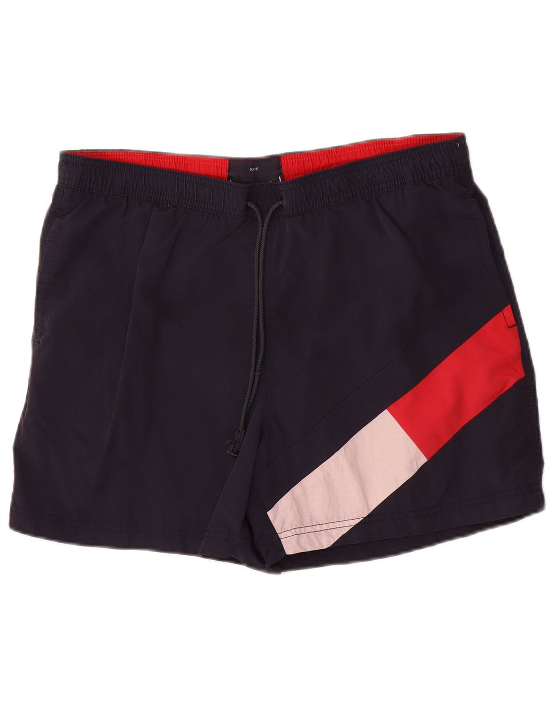 Tommy Hilfiger Mens Swimming Shorts Large Navy Blue Polyamide Beach