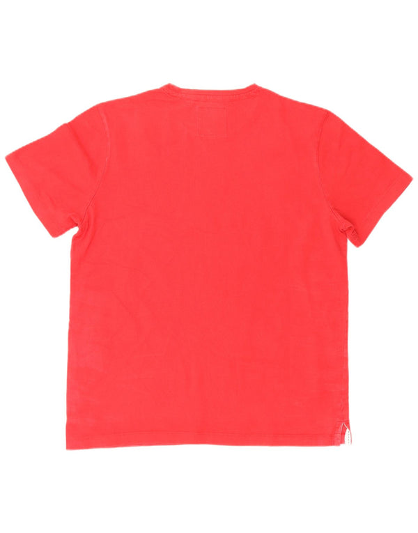 Crew Clothing Mens T-Shirt Top Large Red Cotton