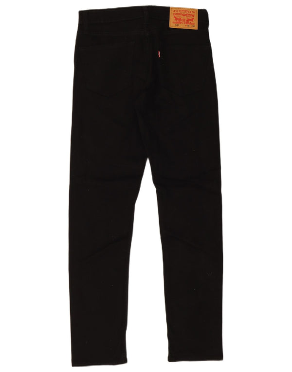 Levi's Mens 511 Slim Jeans W30 L32 Black Cotton