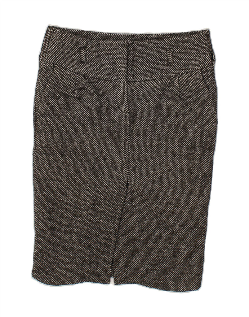 MASSIMO DUTTI Womens Pencil Skirt EU 40 Medium W30  Grey Spotted Wool Vintage Massimo Dutti and Second-Hand Massimo Dutti from Messina Hembry 