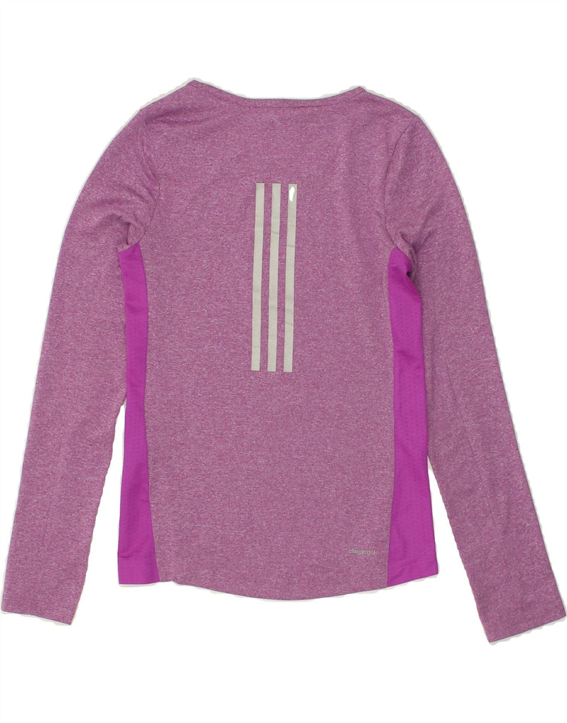 ADIDAS Girls Top Long Sleeve 9-10 Years Pink Flecked Polyester | Vintage Adidas | Thrift | Second-Hand Adidas | Used Clothing | Messina Hembry 