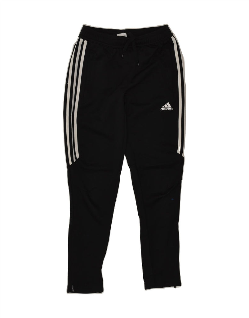 ADIDAS Boys Tracksuit Trousers 11-12 Years Black Polyester | Vintage Adidas | Thrift | Second-Hand Adidas | Used Clothing | Messina Hembry 