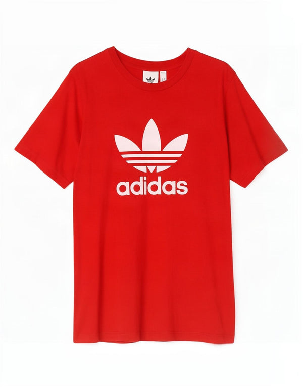 Adidas Mens Graphic T-Shirt Top Large Red Cotton