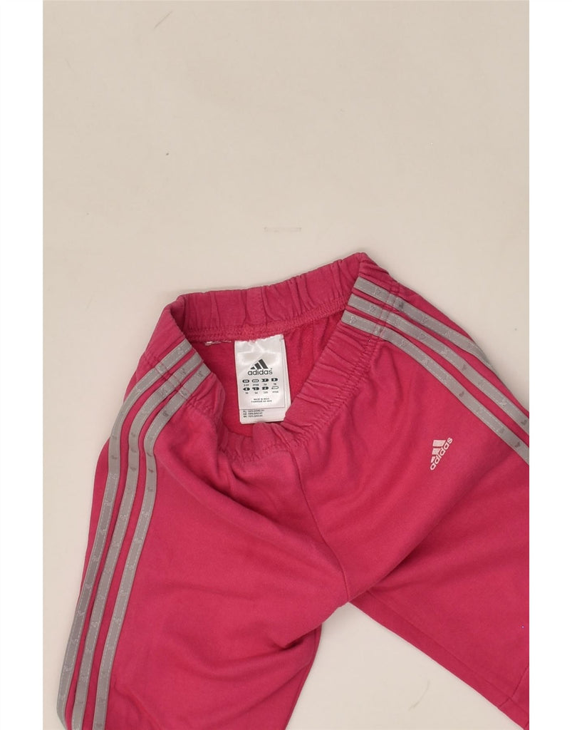 ADIDAS Girls Tracksuit Trousers 2-3 Years Pink Cotton | Vintage Adidas | Thrift | Second-Hand Adidas | Used Clothing | Messina Hembry 