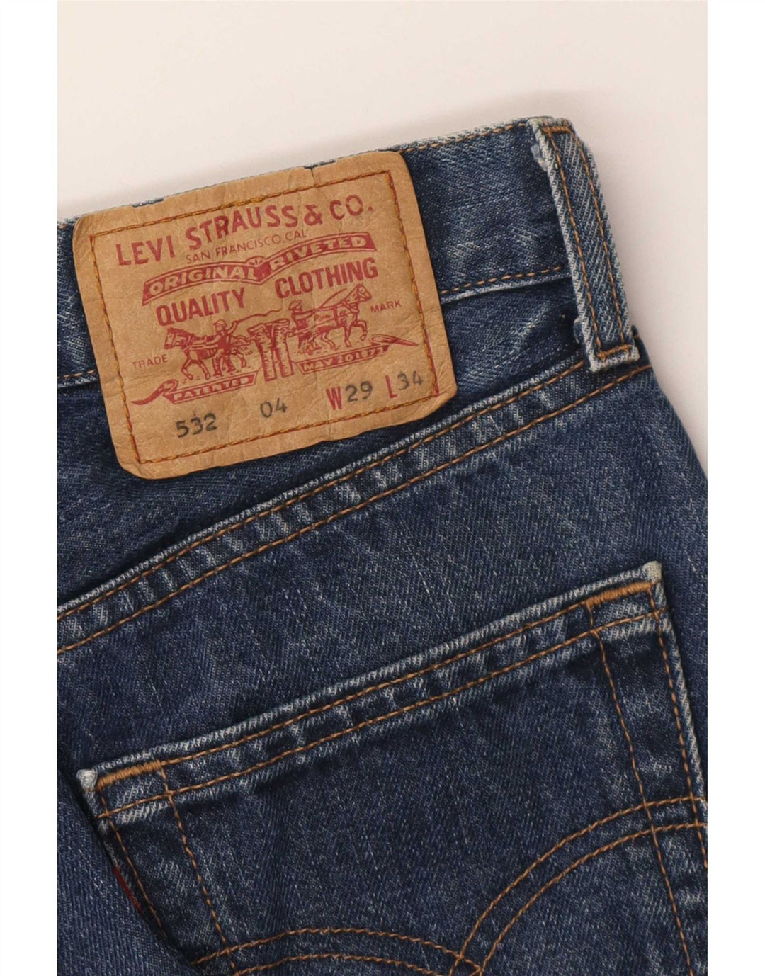Levi's Womens 532 Flared Jeans W29 L30 Blue
