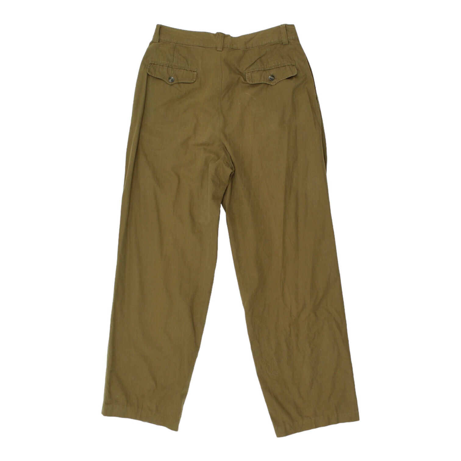 Hidalgo Story Mens Khaki High Waisted Chino Trousers | Vintage