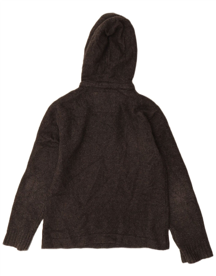White Stuff Mens Hooded Jumper Sweater Medium Grey Wool