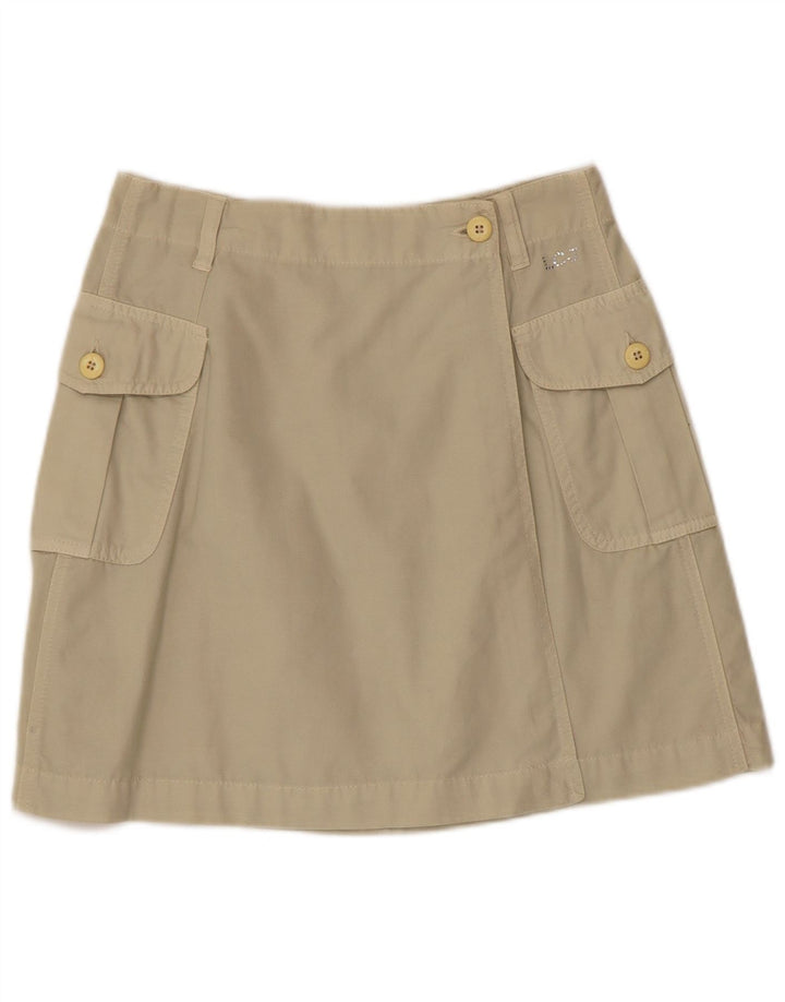 Les Copains Womens Wrap Cargo Skirt W28 Medium  Beige