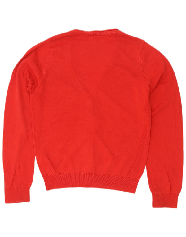 Marks & Spencer Girls Cardigan Sweater 9-10 Years Red Cotton