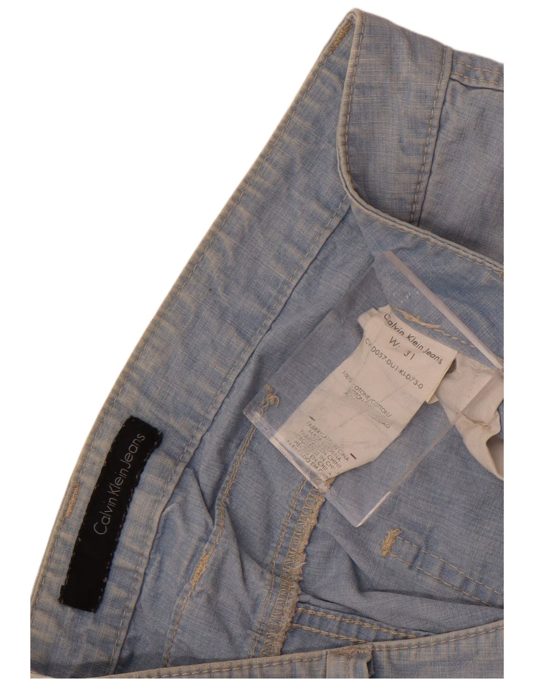 Calvin Klein Womens Denim Shorts W31 Medium  Blue Cotton