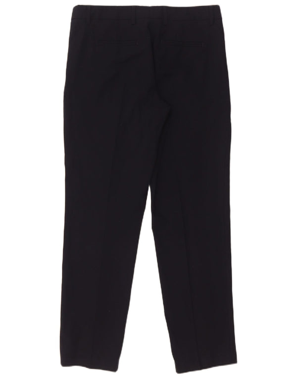 Marks & Spencer Womens Suit Trousers UK 10 Small W30 L29 Navy Blue