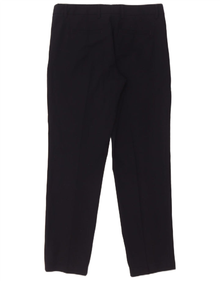 Marks & Spencer Womens Suit Trousers UK 10 Small W30 L29 Navy Blue