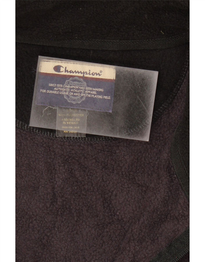 CHAMPION Mens Fleece Gilet UK 40 Large Navy Blue Polyester Vintage Champion and Second-Hand Champion from Messina Hembry 