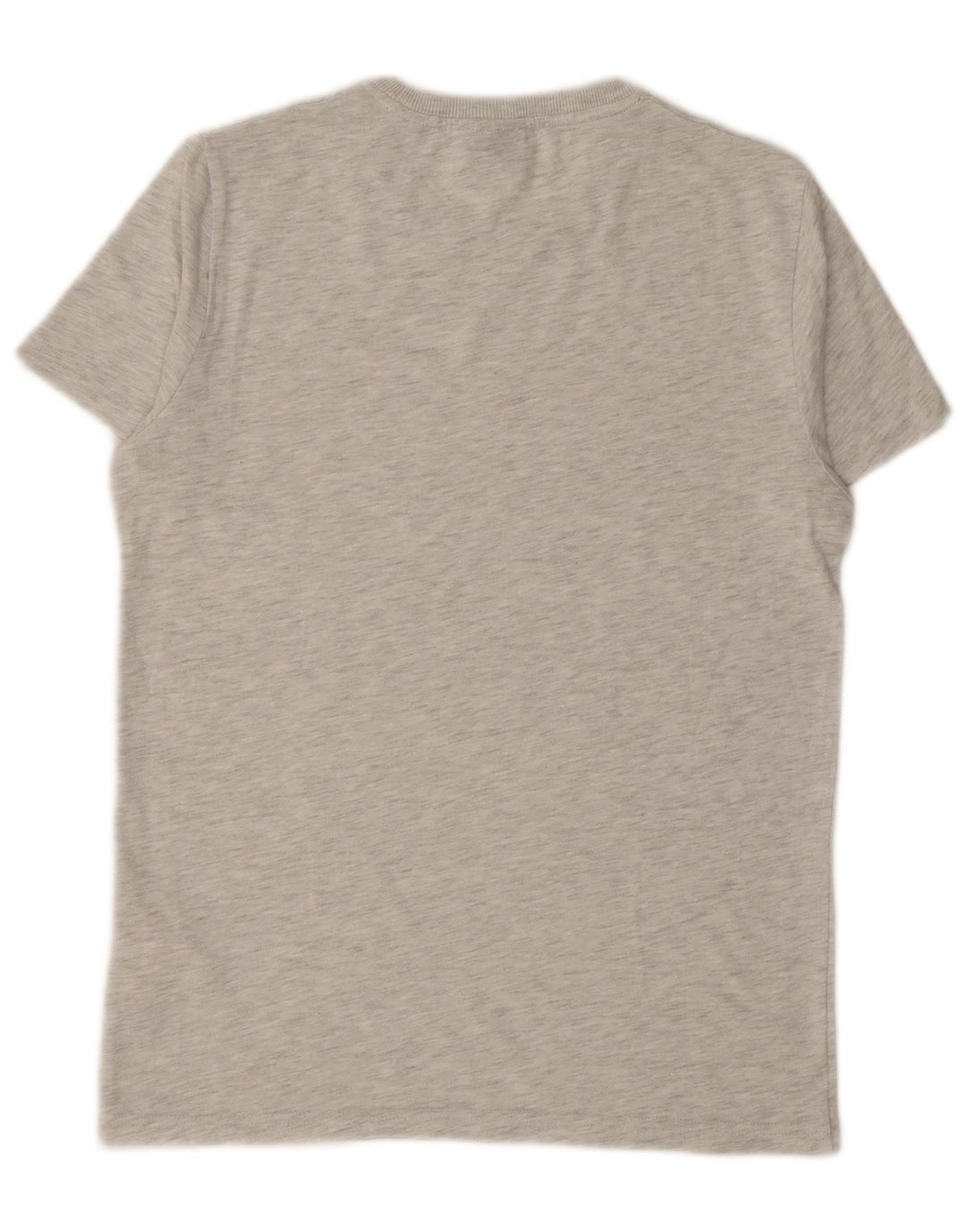 SUPERDRY Mens Graphic T-Shirt Top Medium Grey Flecked Cotton