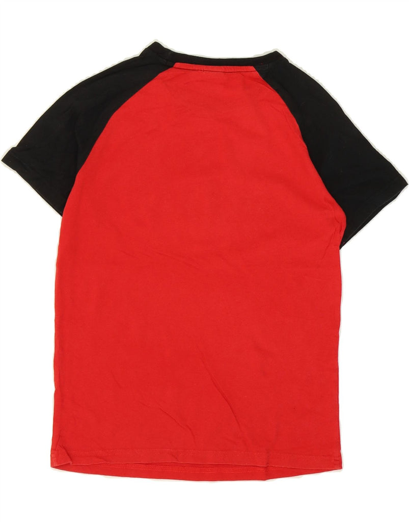PUMA Boys Graphic T-Shirt Top 10-11 Years Large Red Colourblock Cotton Vintage Puma and Second-Hand Puma from Messina Hembry 